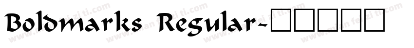 Boldmarks Regular字体转换